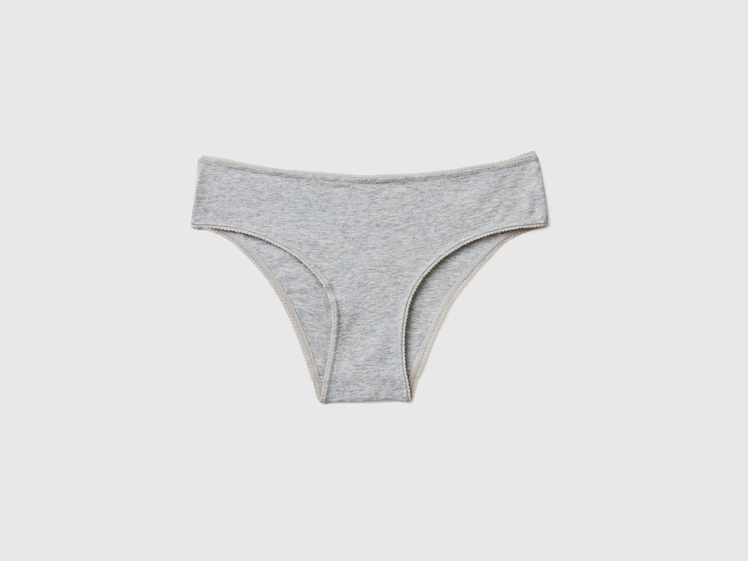 Braguita básica de algodón orgánico elástico da donna grigio chiaro | Benetton Outlet