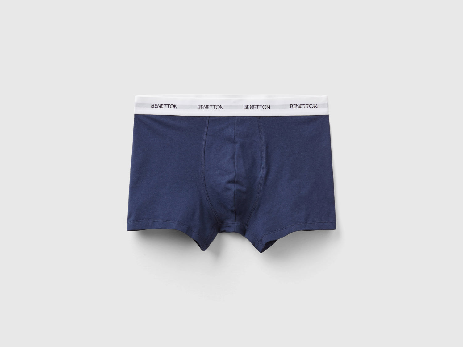 Boxer in cotone bio stretch da uomo blu scuro | Benetton Outlet