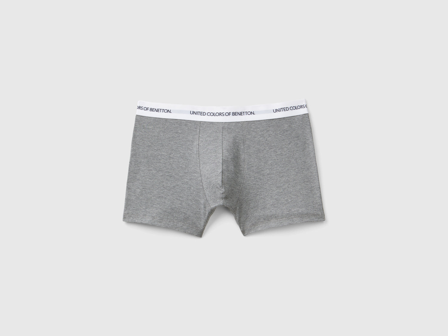 Boxer in cotone bio stretch da uomo grigio scuro | Benetton Outlet