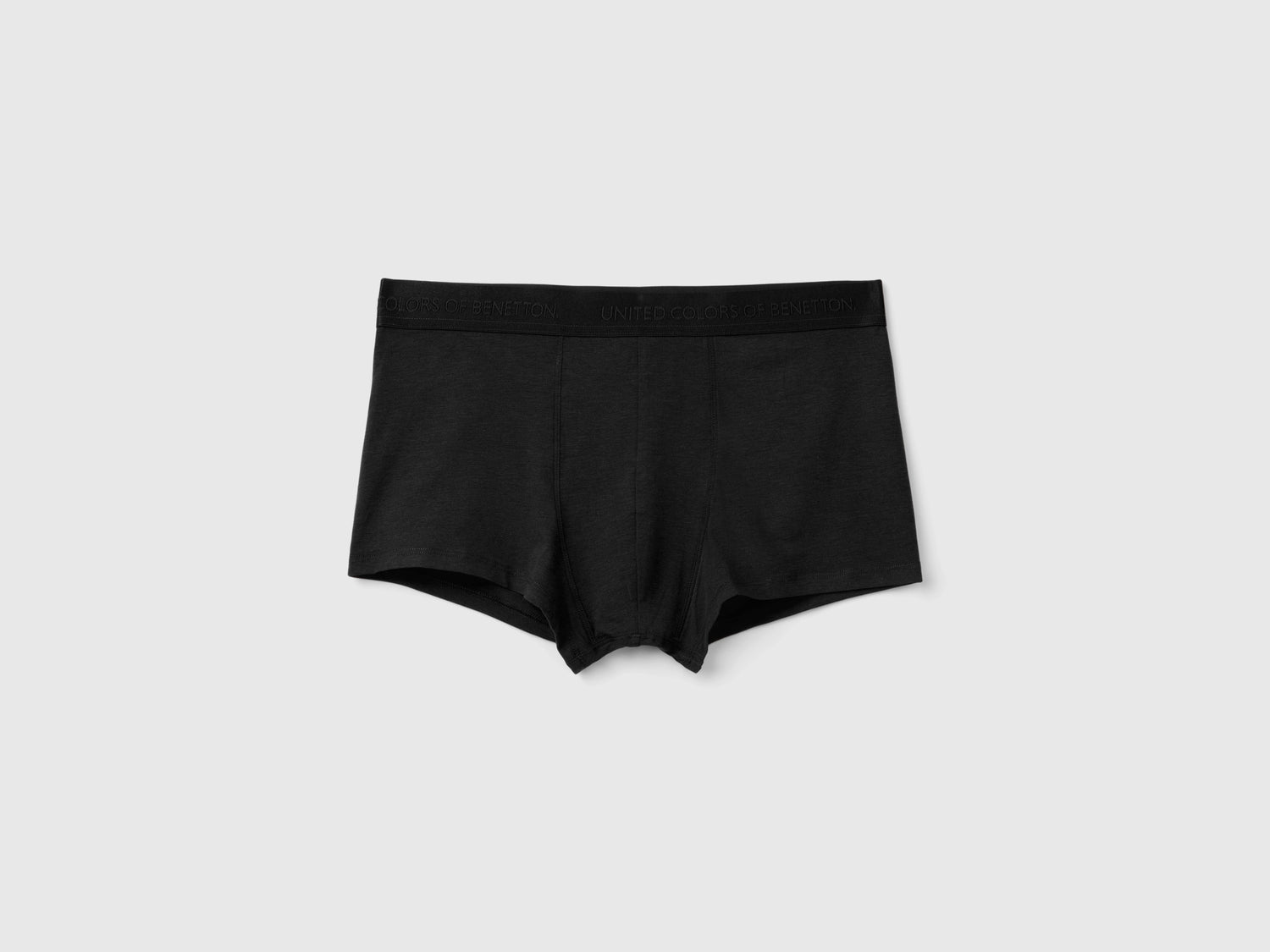 Boxer in misto lyocell da uomo nero | Benetton Outlet