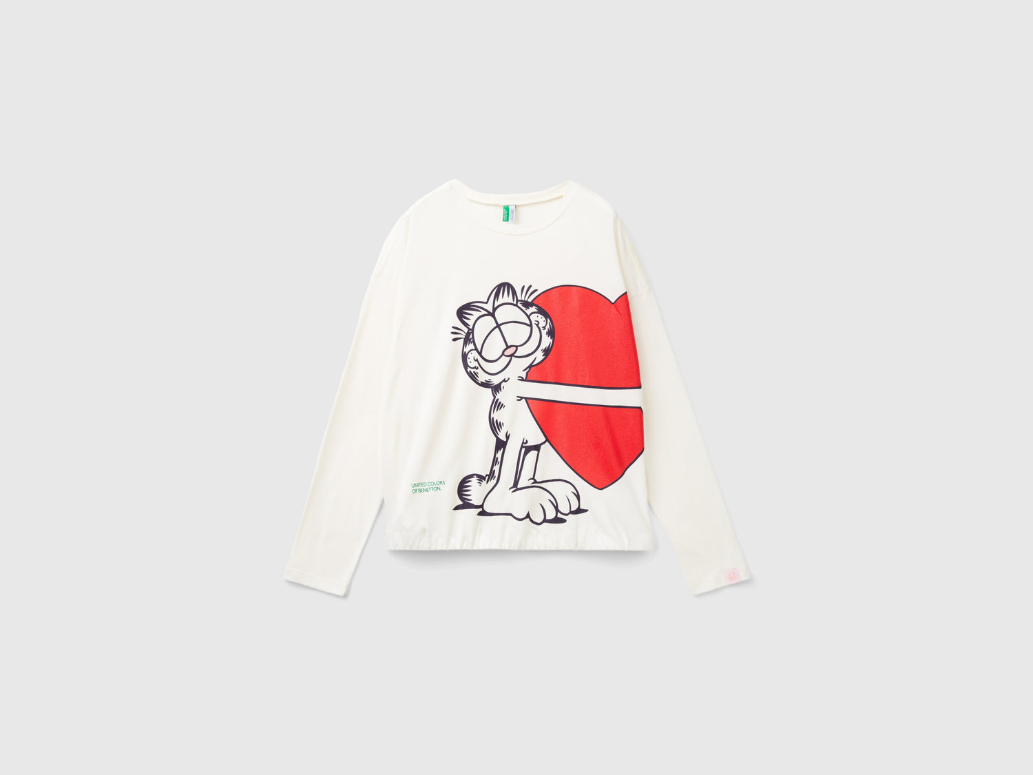 Garfield Pajama Top ©2024 by Paws, Inc. da donna bianco panna | Benetton Outlet