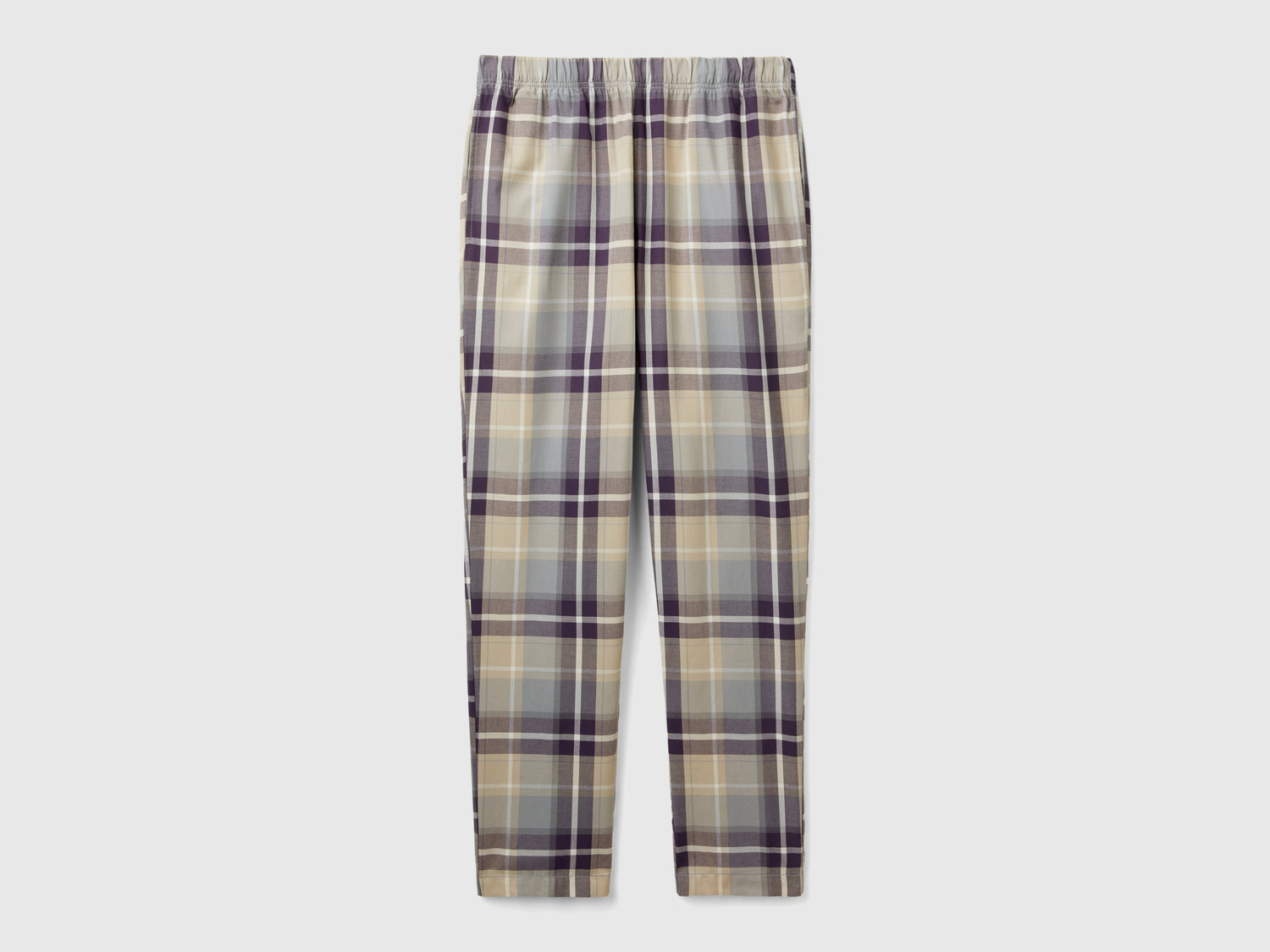 Pantaloni a quadri tartan da uomo multi-color | Benetton Outlet
