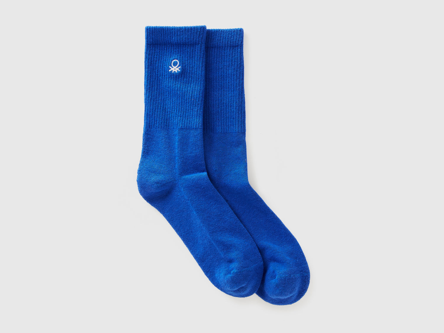 Cotton blend sports socks da uomo bluette | Benetton Outlet