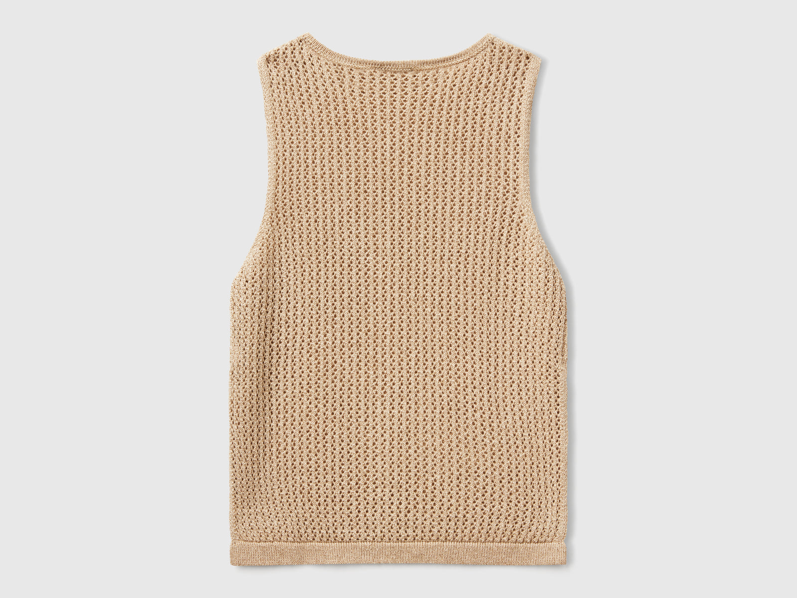 Top in maglia tricot da donna beige 2 | Benetton Outlet