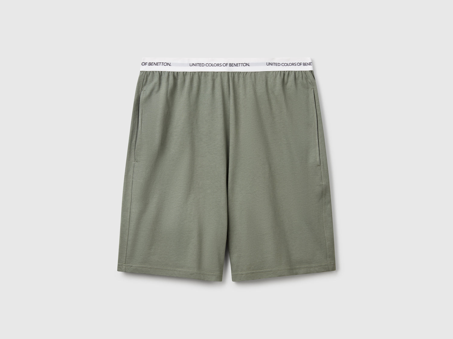 Shorts con elastico logato da uomo verde chiaro | Benetton Outlet