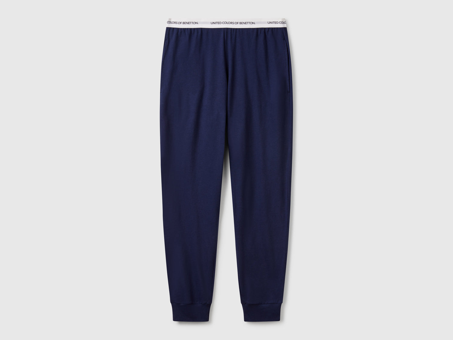 Pantaloni con elastico logato da uomo blu scuro | Benetton Outlet