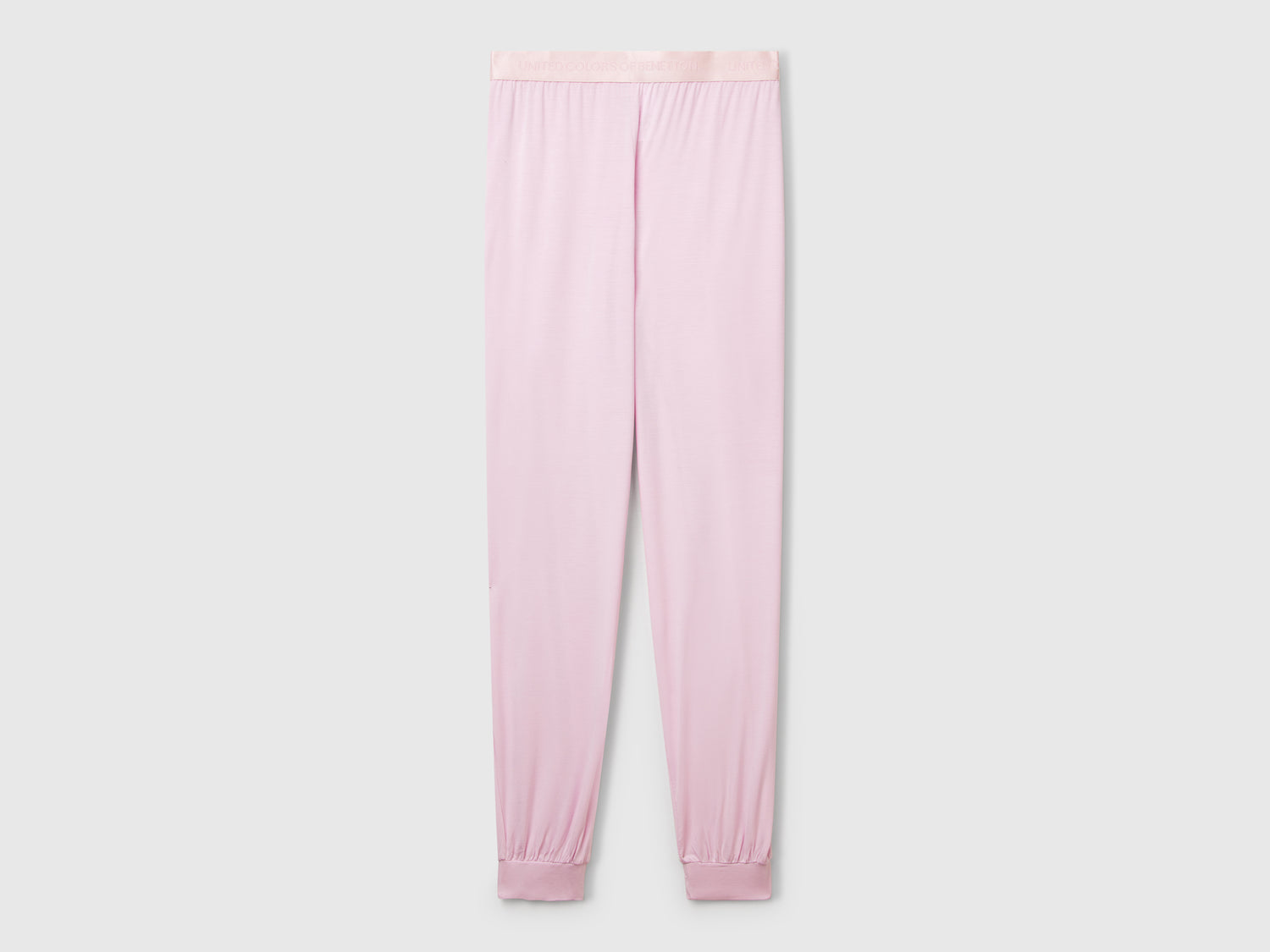 Pantalones de modal elástico da donna lilla | Benetton Outlet