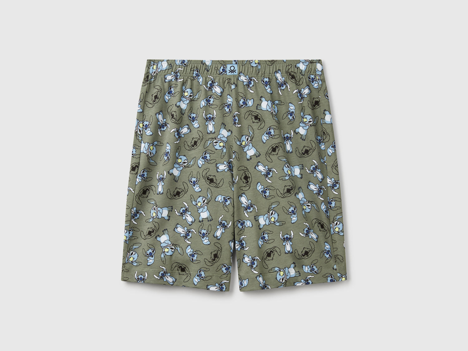 Shorts Lilo & Stitch ©Disney da uomo verde militare | Benetton Outlet