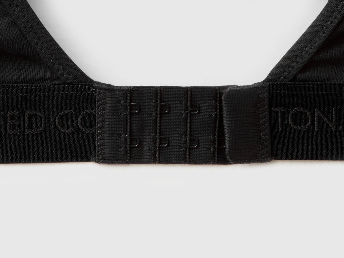 Stretch cotton brassiere