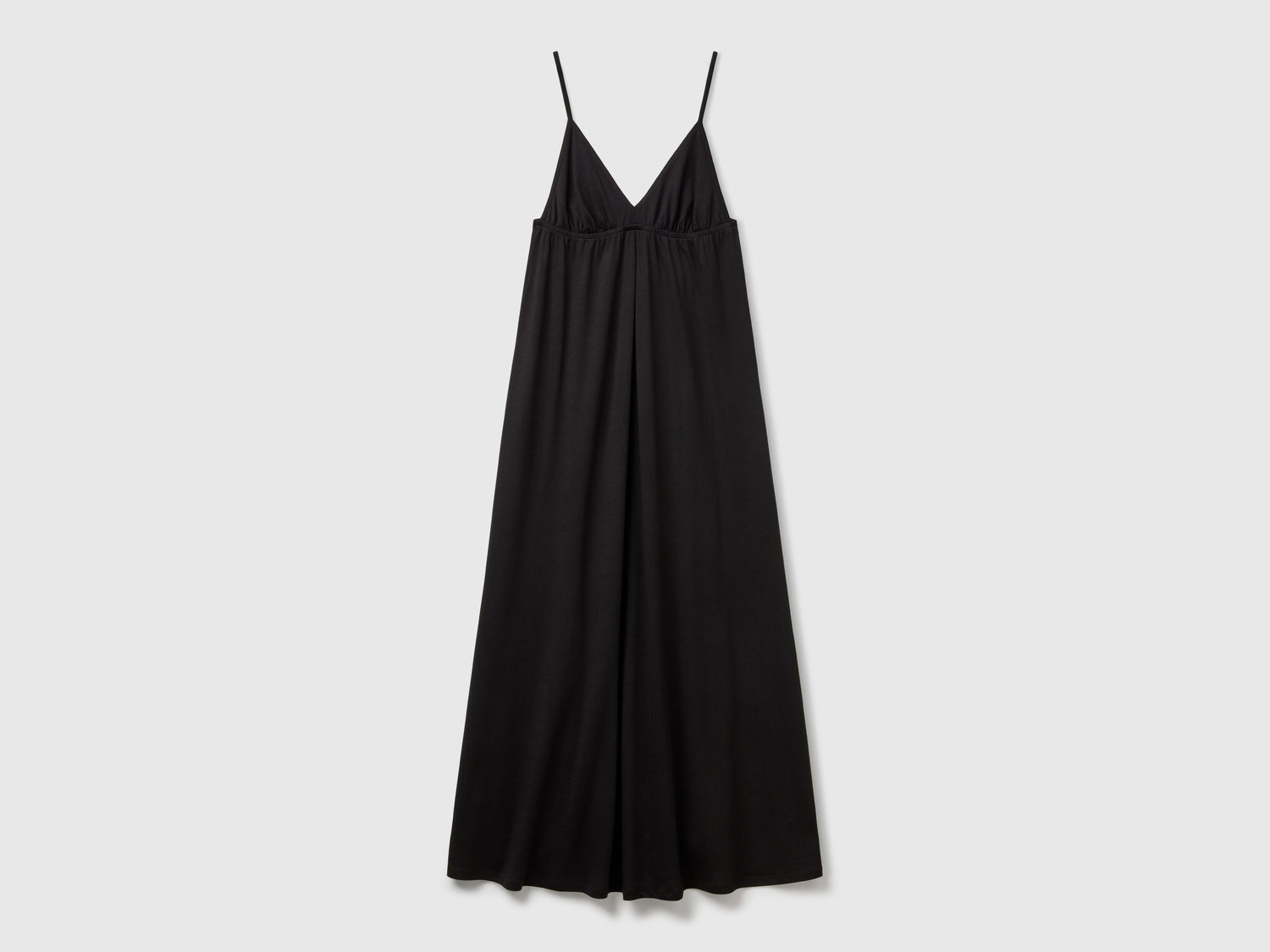 Abito in misto cotone e viscosa da donna nero | Benetton Outlet