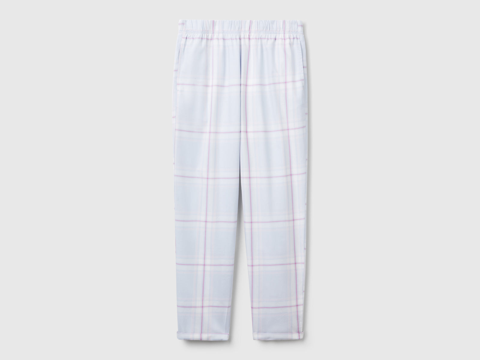 Checkered trousers da donna multi-color | Benetton Outlet