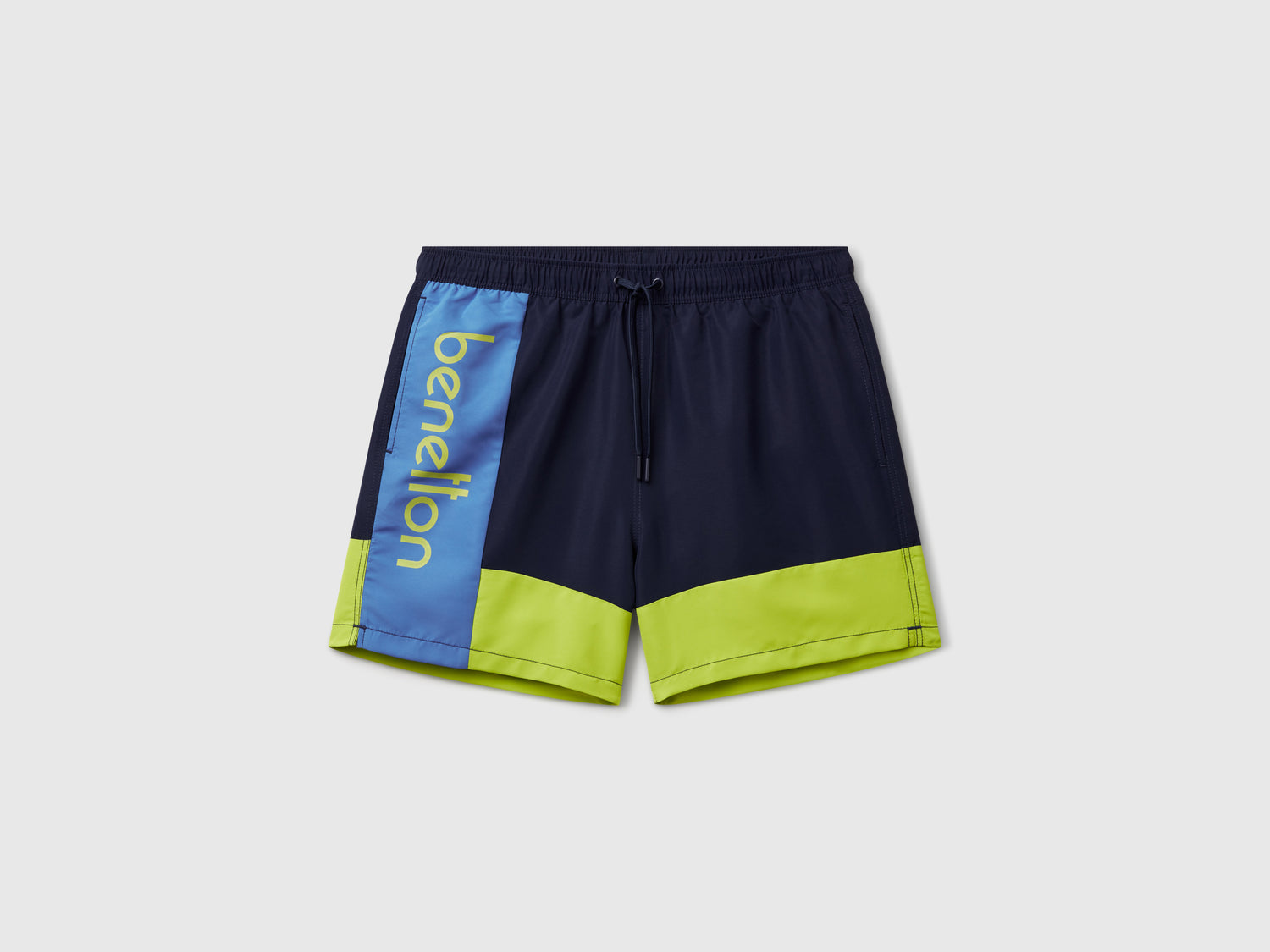 Color block swim boxer shorts da uomo blu scuro | Benetton Outlet