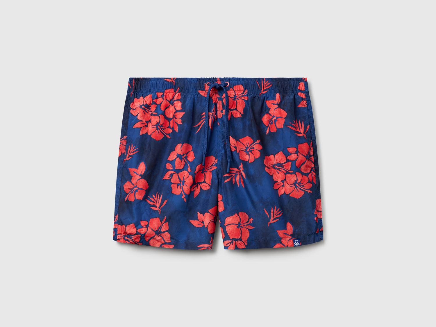 Patterned nylon swim boxer shorts da uomo blu scuro | Benetton Outlet