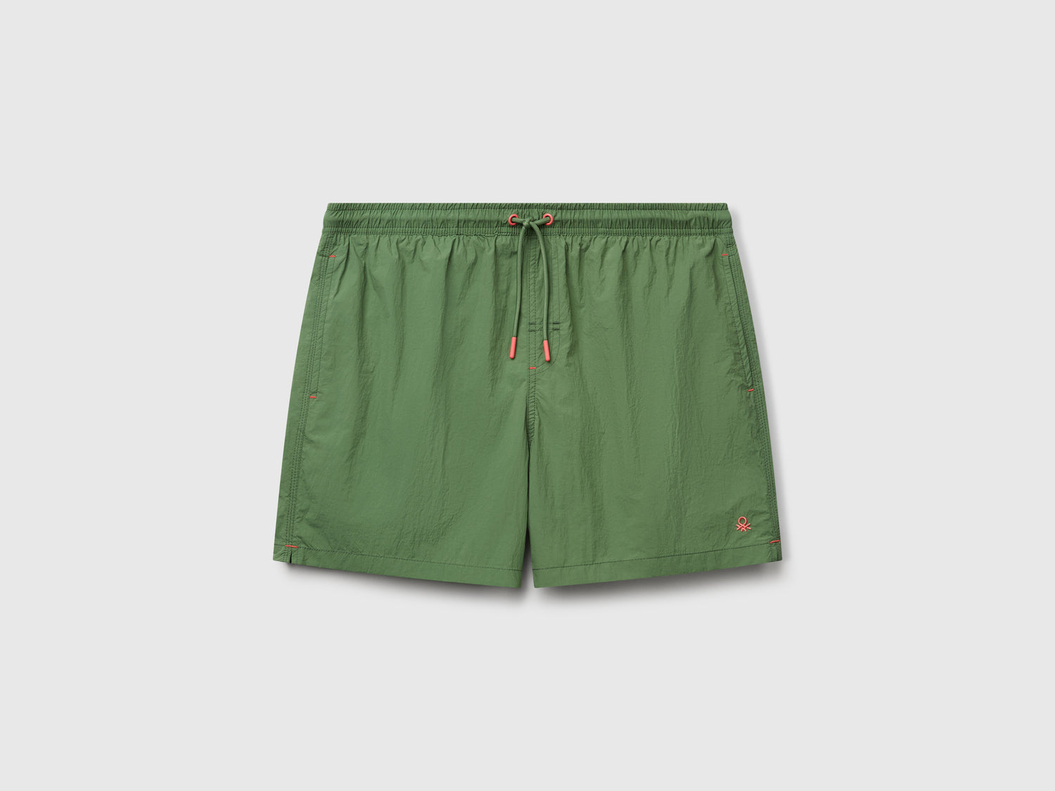 Nylon boxer costume da uomo verde militare | Benetton Outlet