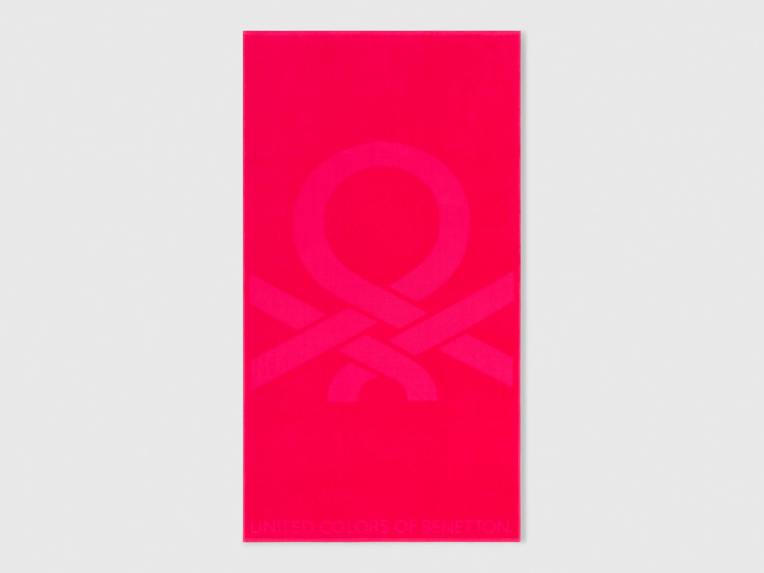 Jacquard beach towel da uomo fucsia | Benetton Outlet