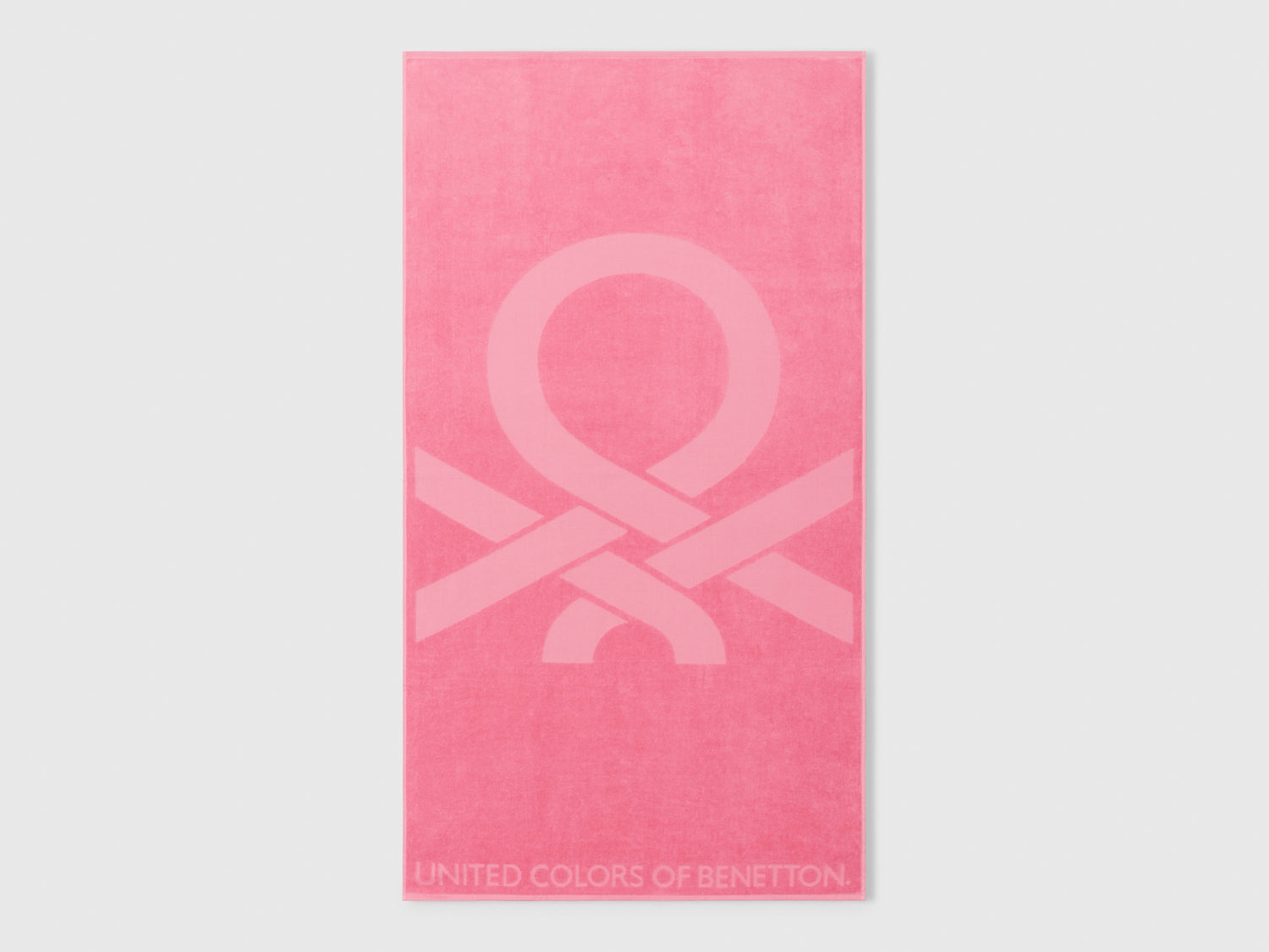 Jacquard beach towel da uomo rosa | Benetton Outlet