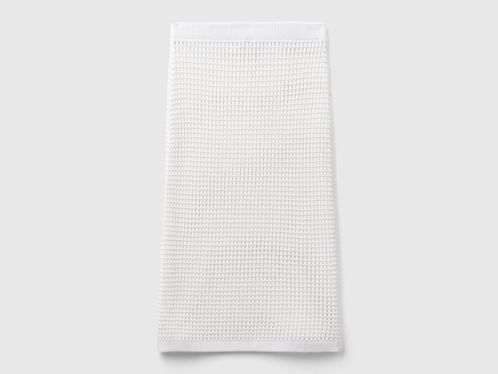 Gonna crochet da donna bianco 2 | Benetton Outlet