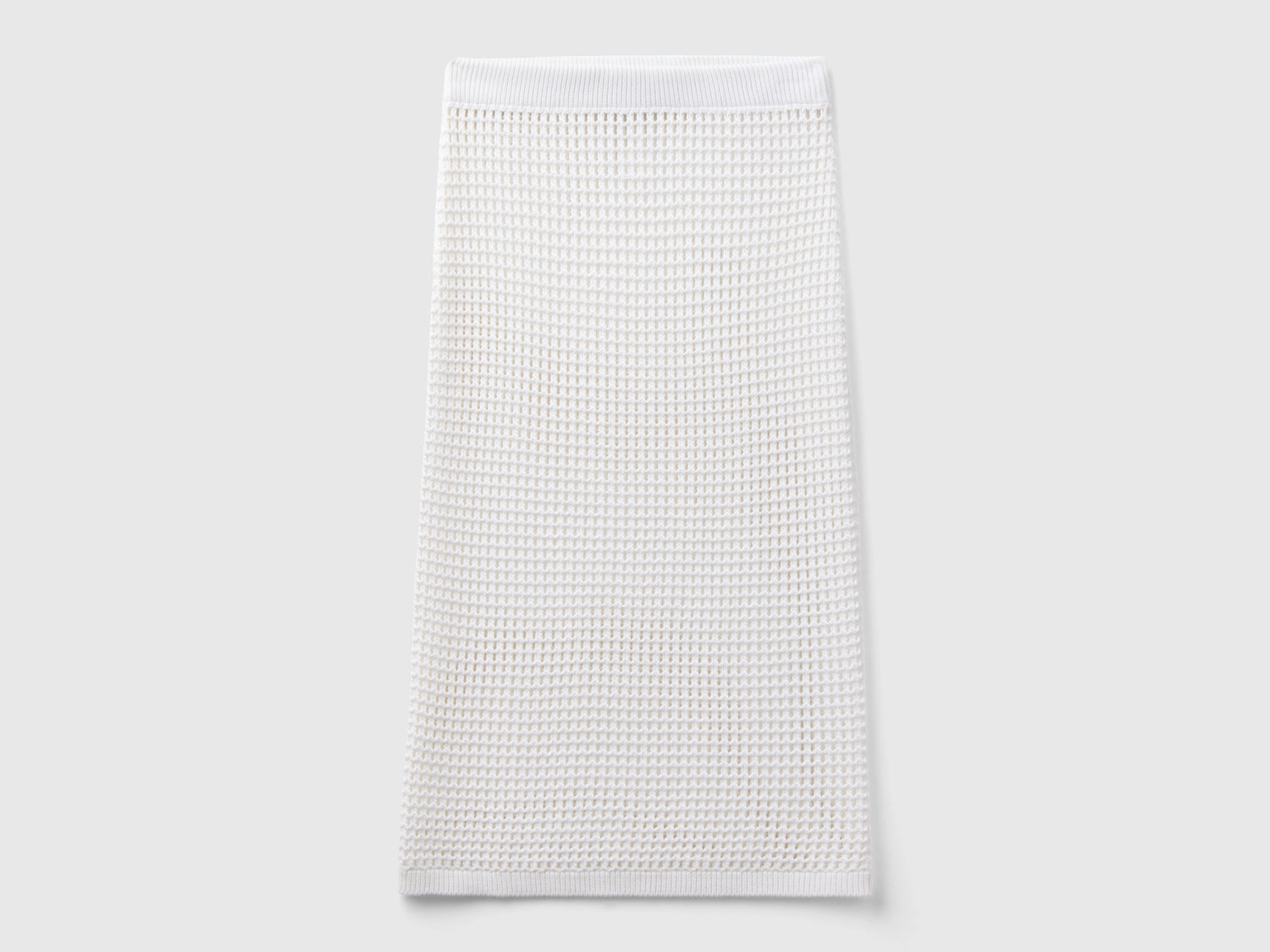 Gonna crochet da donna bianco | Benetton Outlet