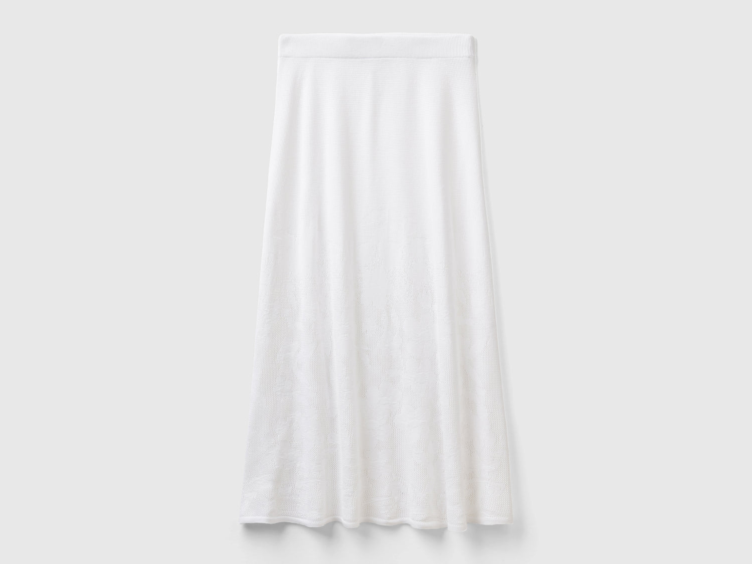 Gonna con motivo fiori da donna bianco | Benetton Outlet