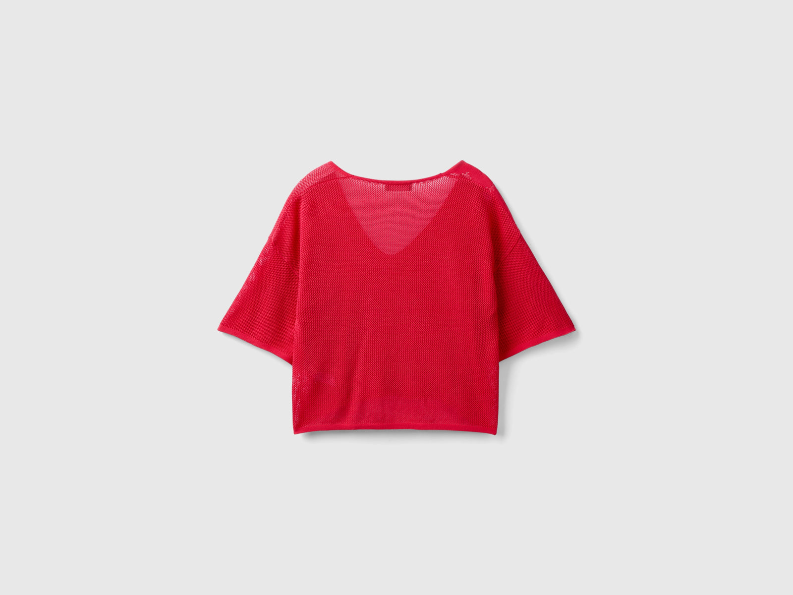 Maglia con motivo fiori da donna rosso 2 | Benetton Outlet