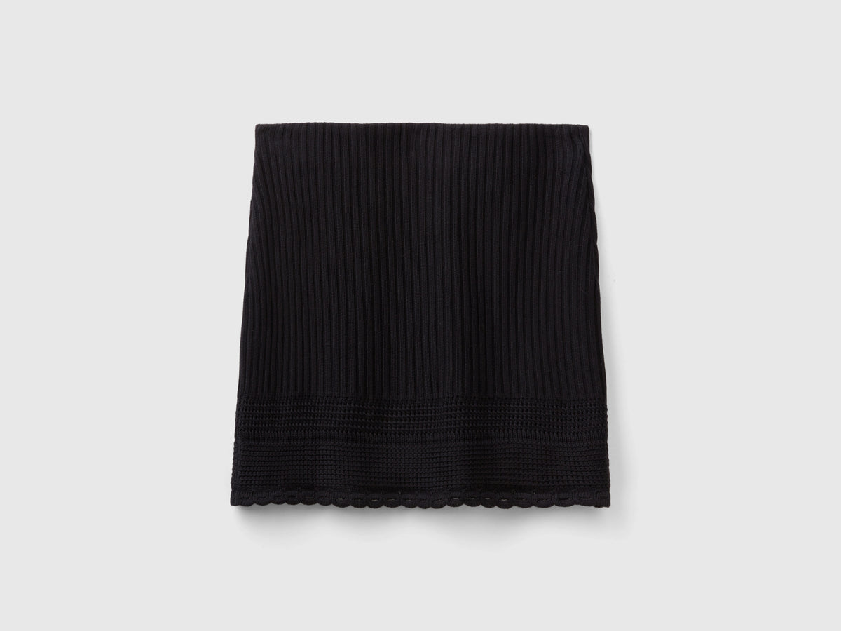 Gonna in maglia lavorata