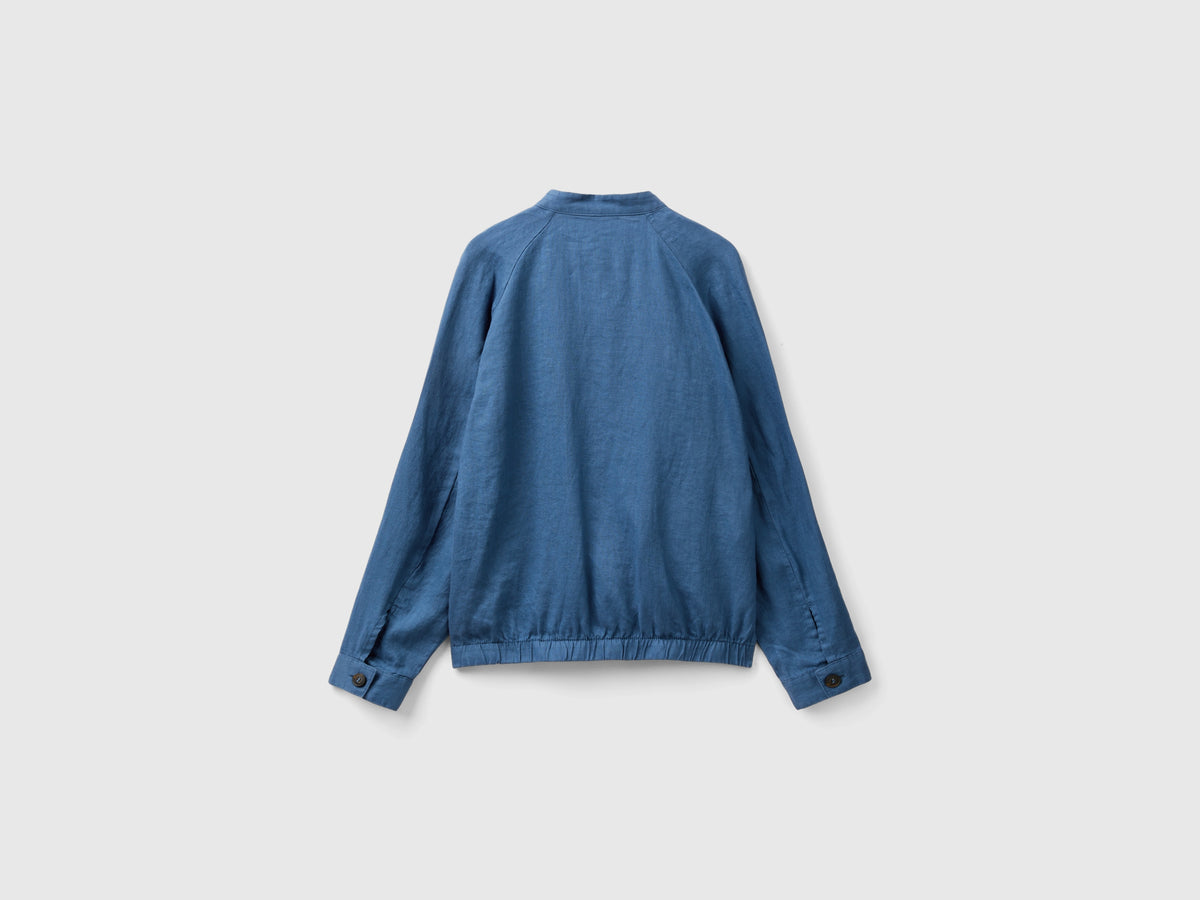 Bomber in puro lino