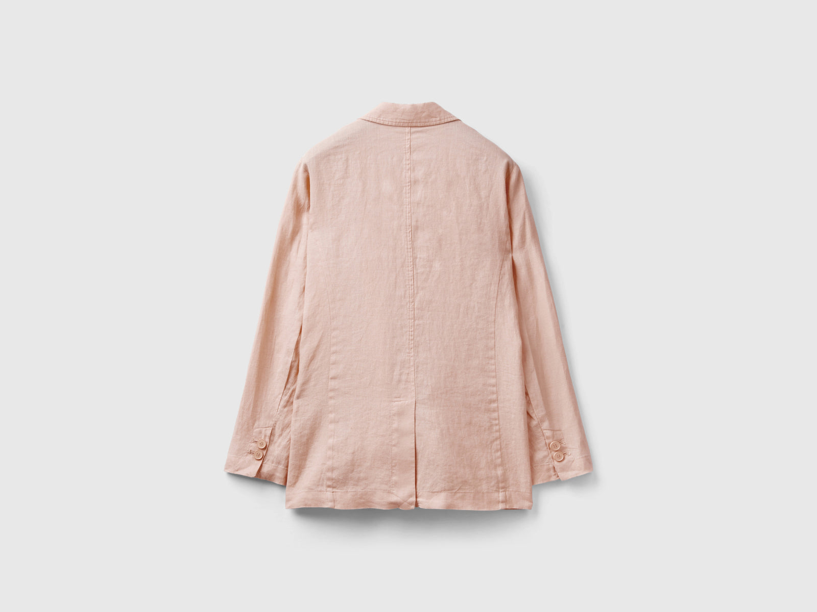 Pure linen blazer da donna rosa tenue 2 | Benetton Outlet