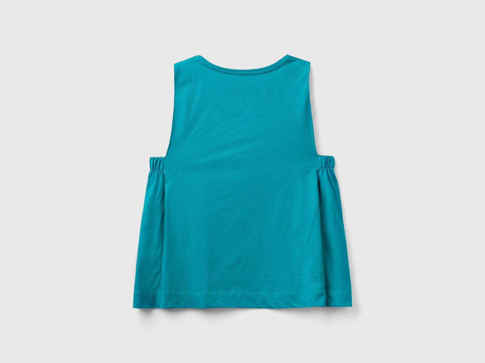 V-neck top da donna verde ottanio 2 | Benetton Outlet