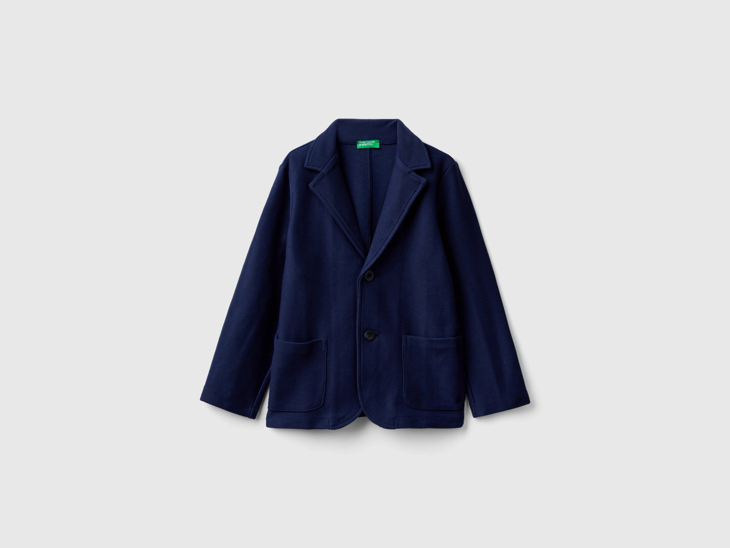 Fleece blazer with pockets da bambino blu scuro | Benetton Outlet