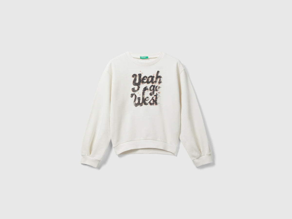 Felpa con paillettes reversibili