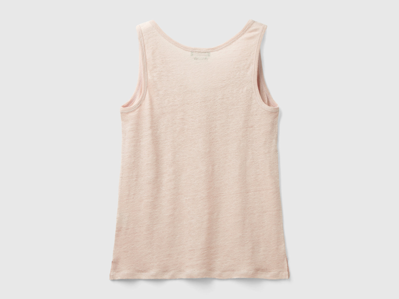 Pure linen tank top da donna rosa tenue 2 | Benetton Outlet