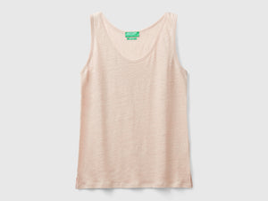 Pure linen tank top