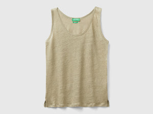 Pure linen tank top
