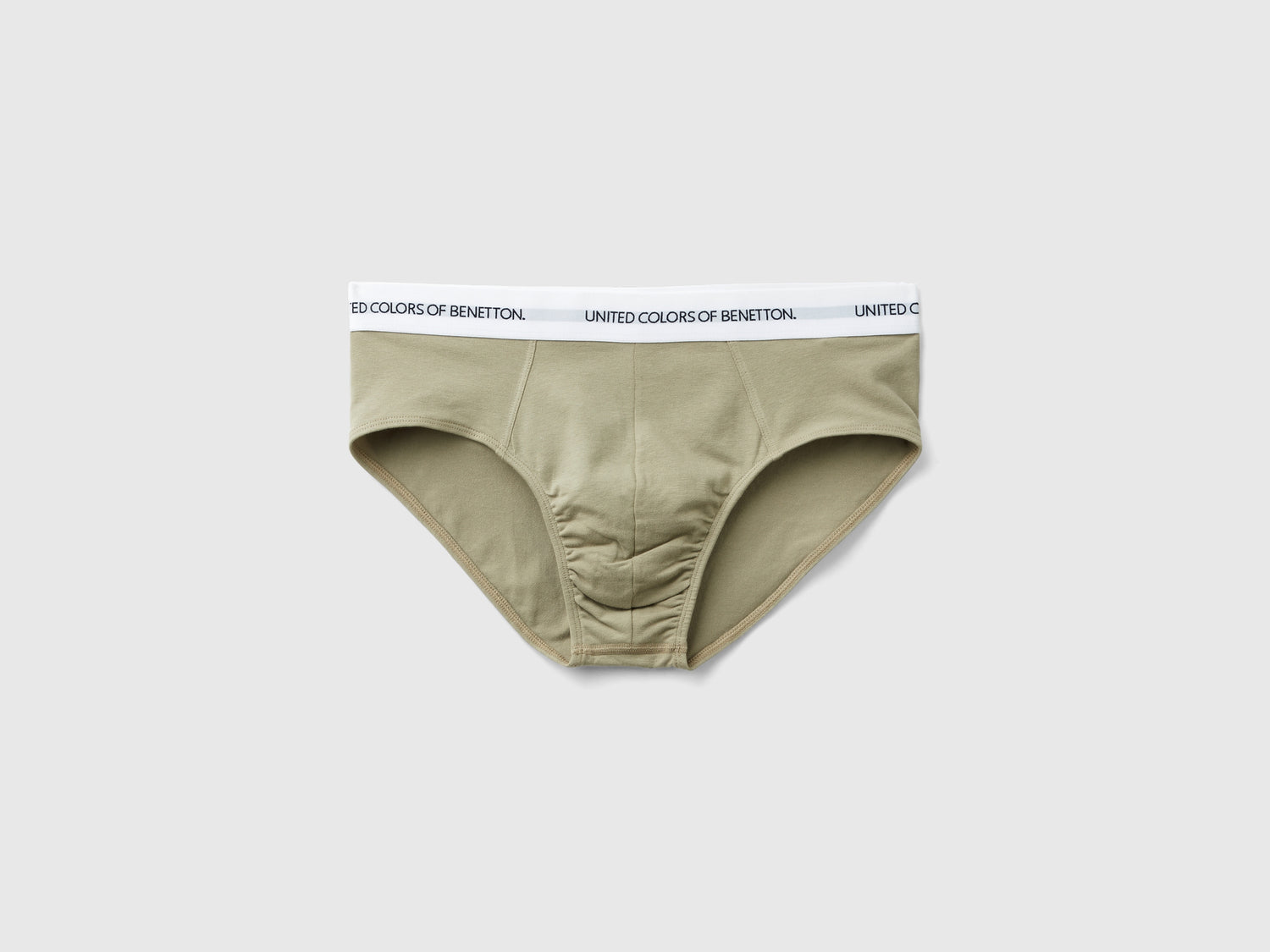 Slip in cotone biologico elasticizzato da uomo verde chiaro | Benetton Outlet