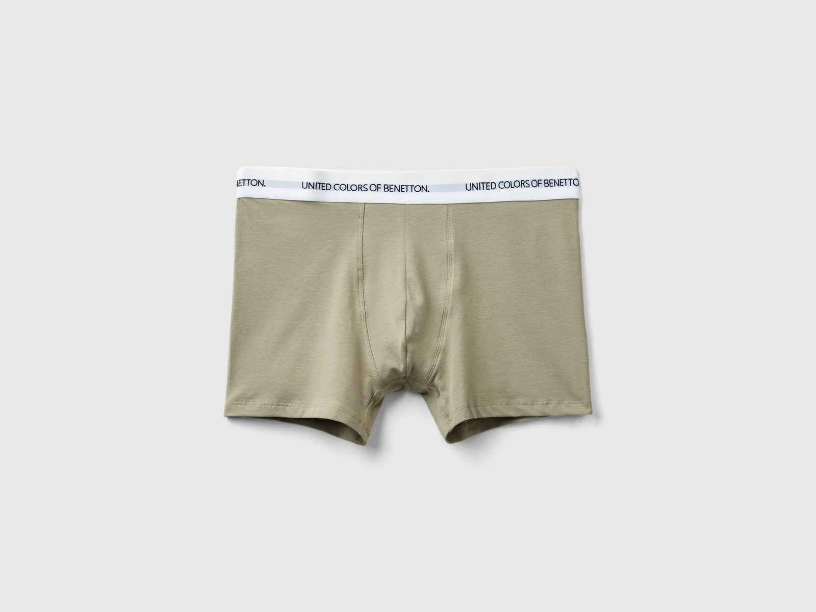 Boxer in cotone bio stretch da uomo verde chiaro | Benetton Outlet