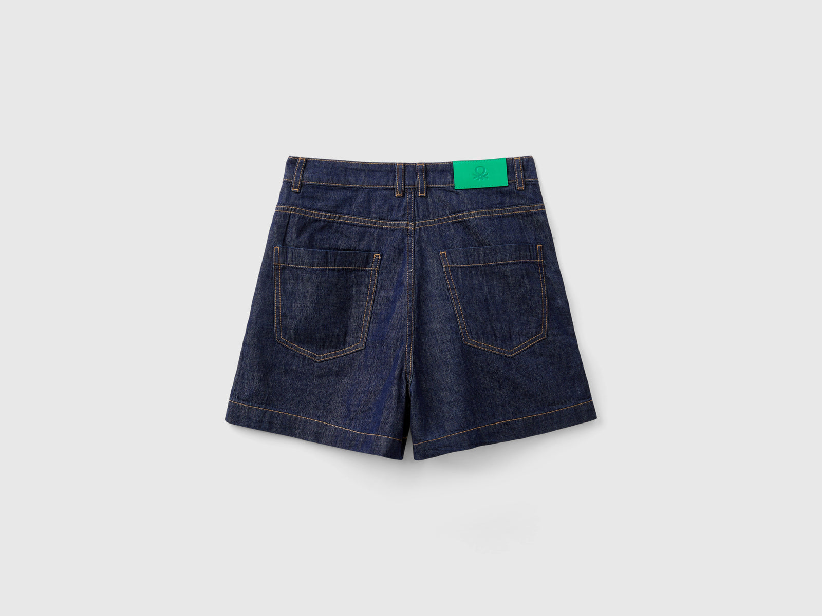 Shorts in chambray da donna blu scuro 2 | Benetton Outlet