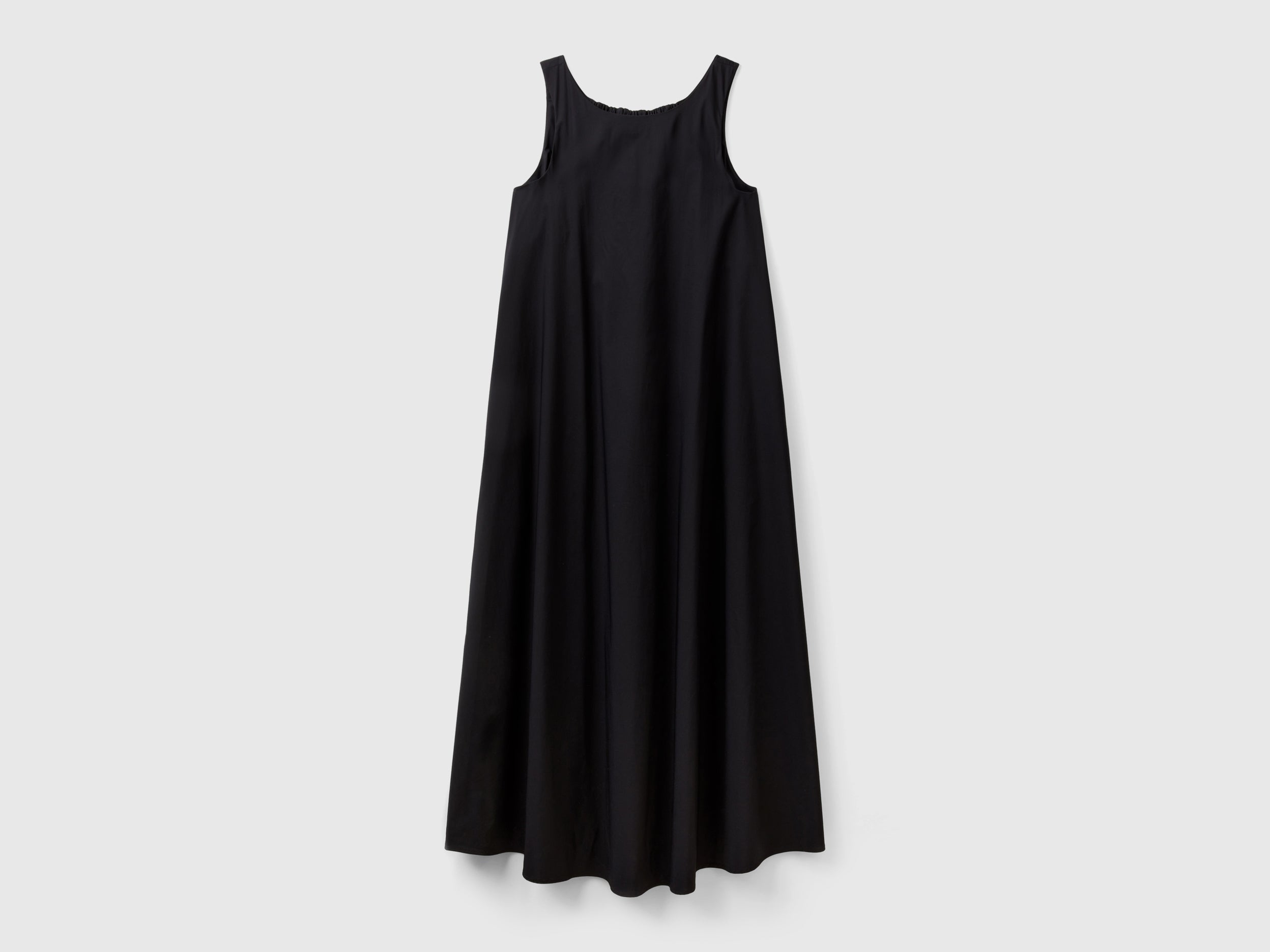 Long sleeveless dress da donna nero