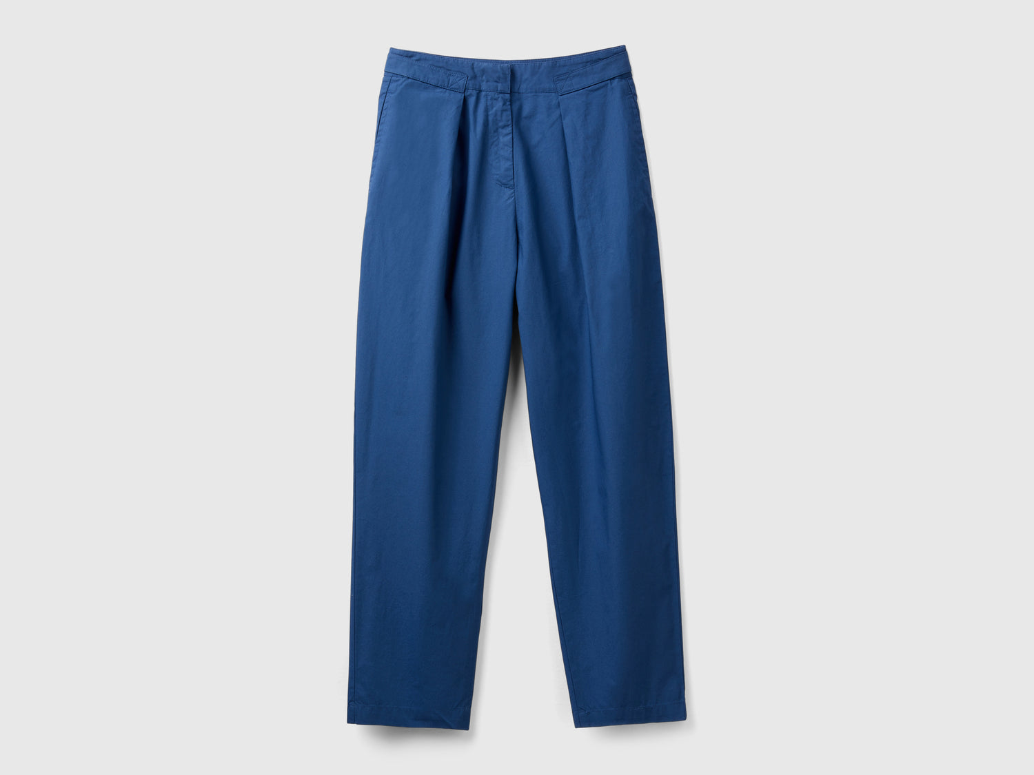 Pantaloni in cotone leggero da donna avio | Benetton Outlet