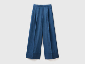 100% linen palazzo pants