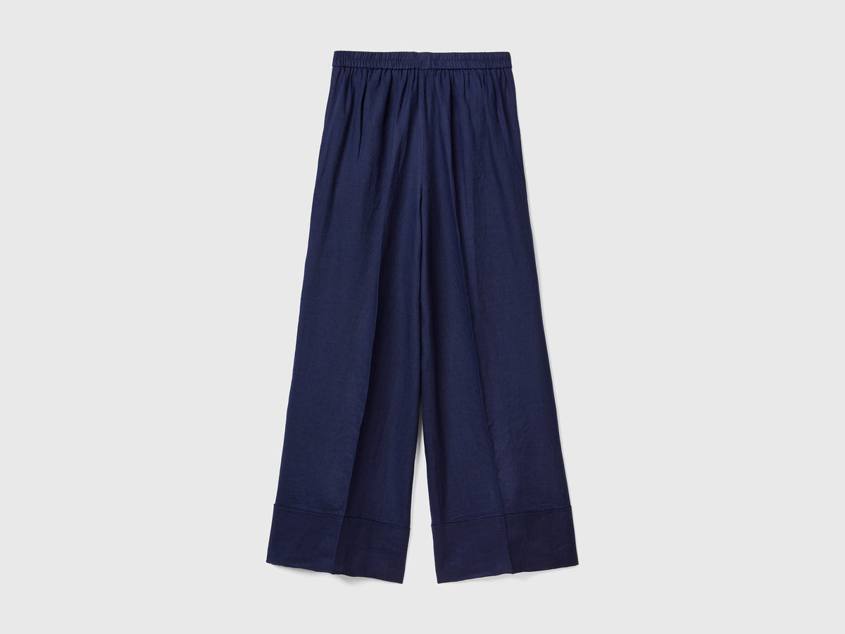 100% linen palazzo pants