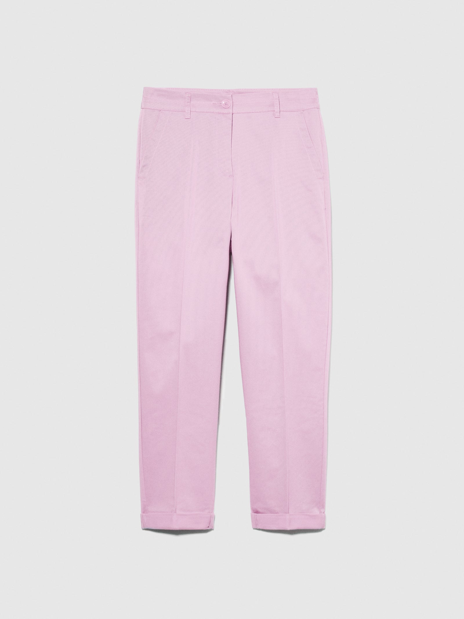 Cigarette pants da donna rosa tenue | Sisley Outlet