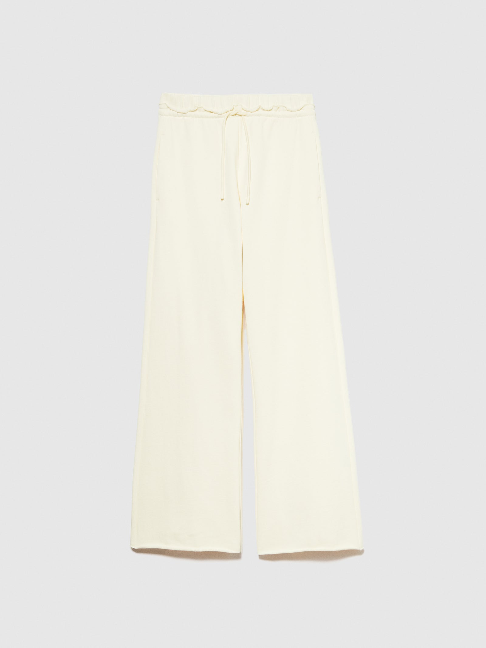 Pantaloni flare in felpa da donna bianco panna | Sisley Outlet