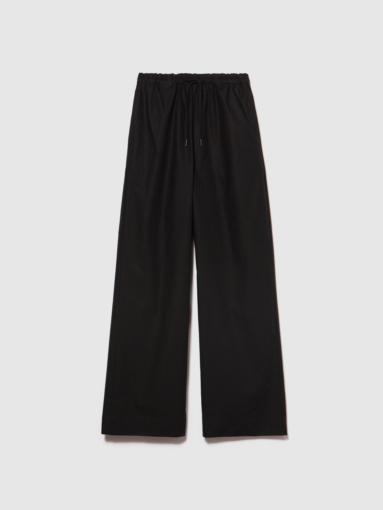Flare pants with drawstring da donna nero | Sisley Outlet