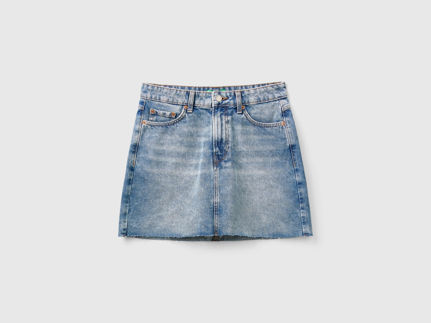 Minigonna di jeans da donna blu | Benetton Outlet