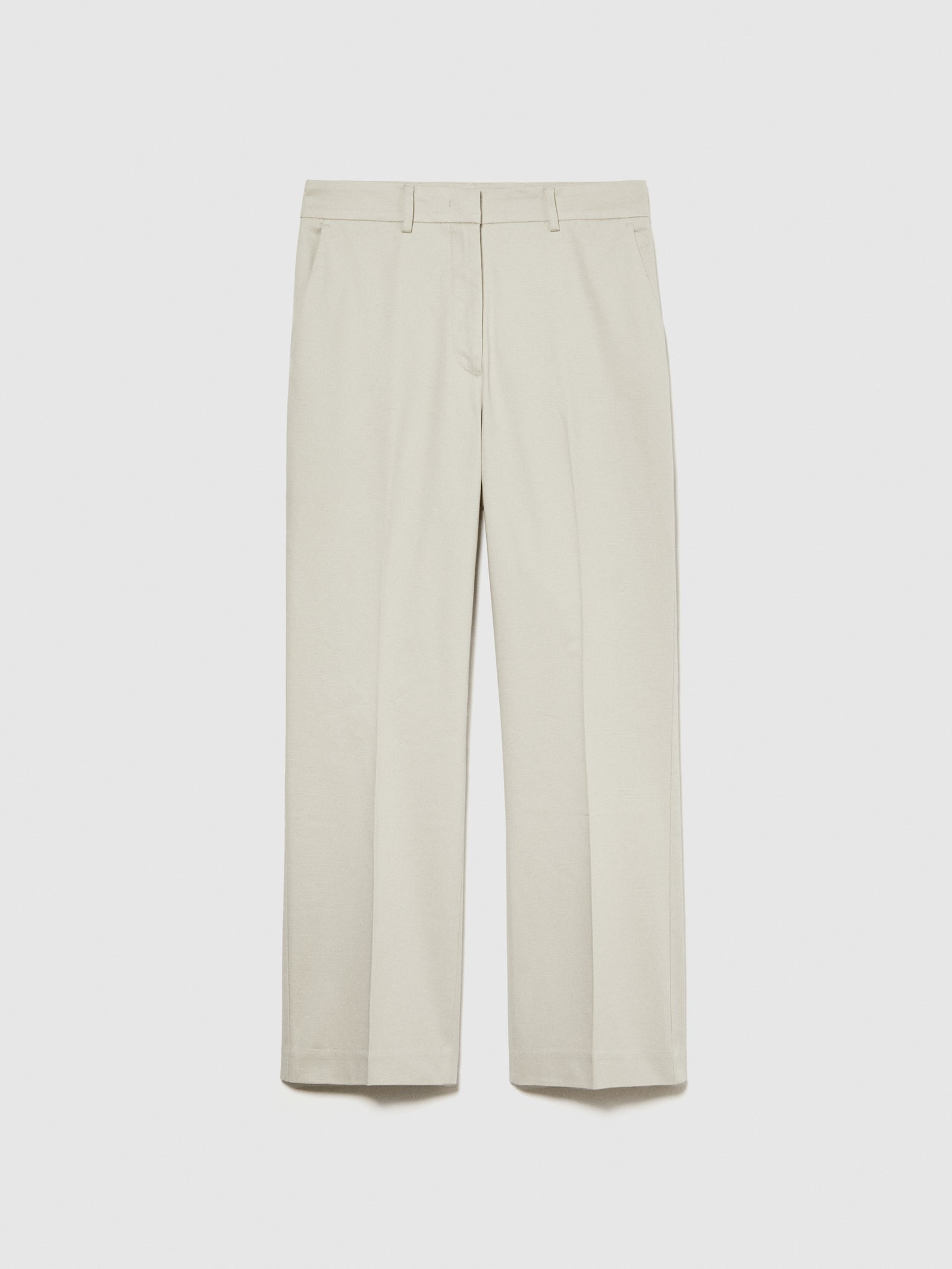 Pantaloni a vita alta da donna beige | Sisley Outlet