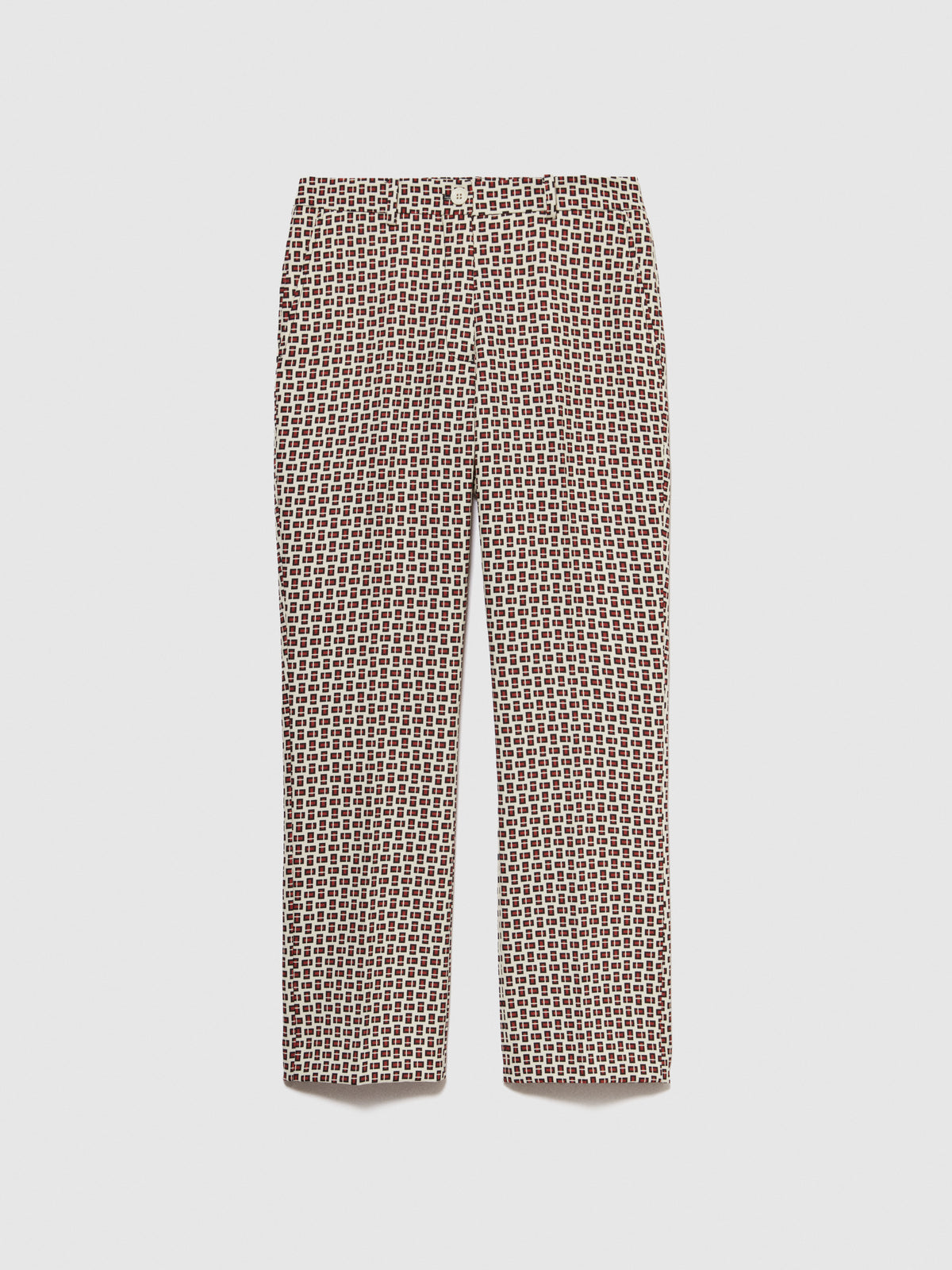 Printed cigarette trousers