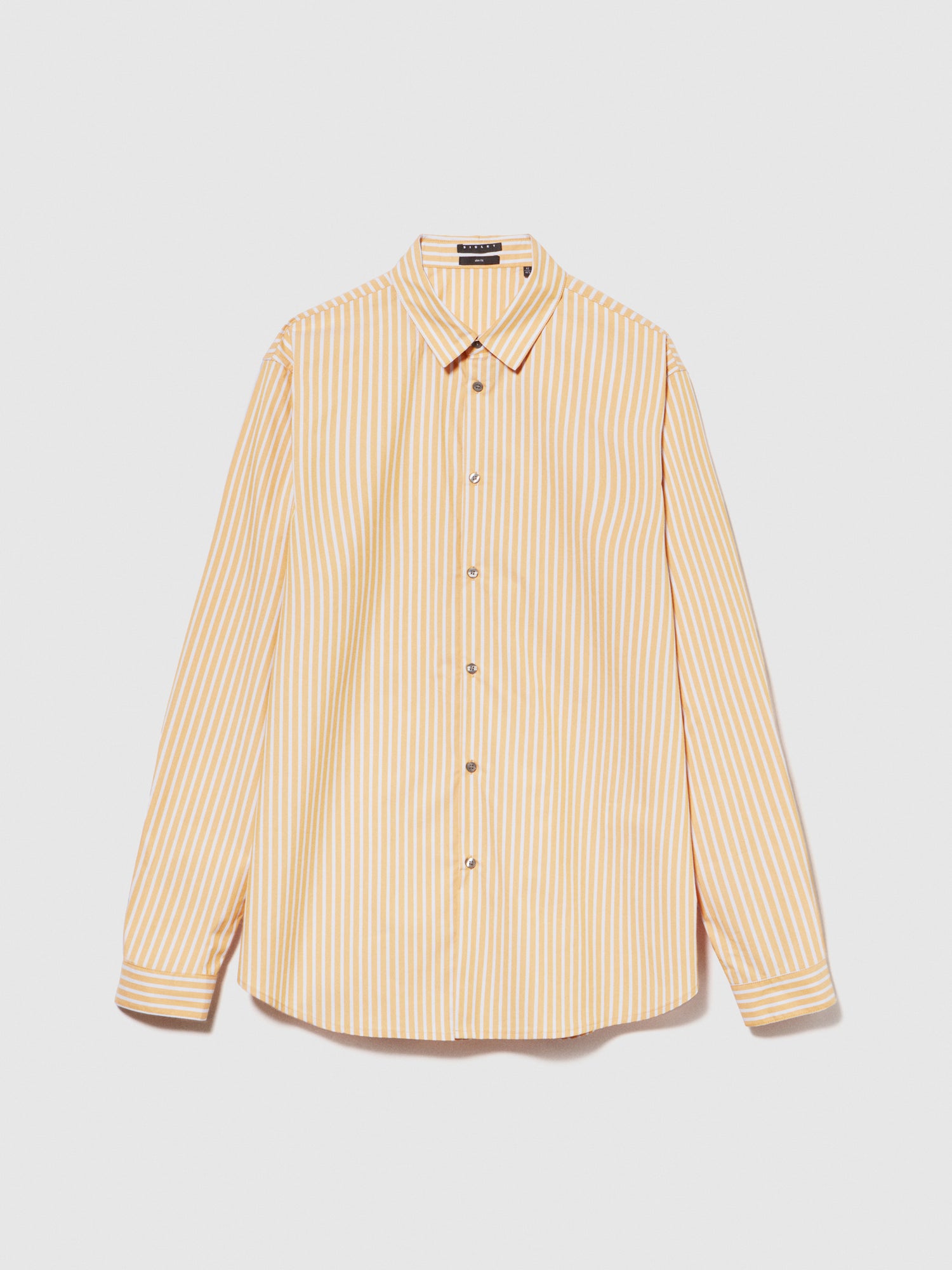Camicia rigata da uomo giallo | Sisley Outlet