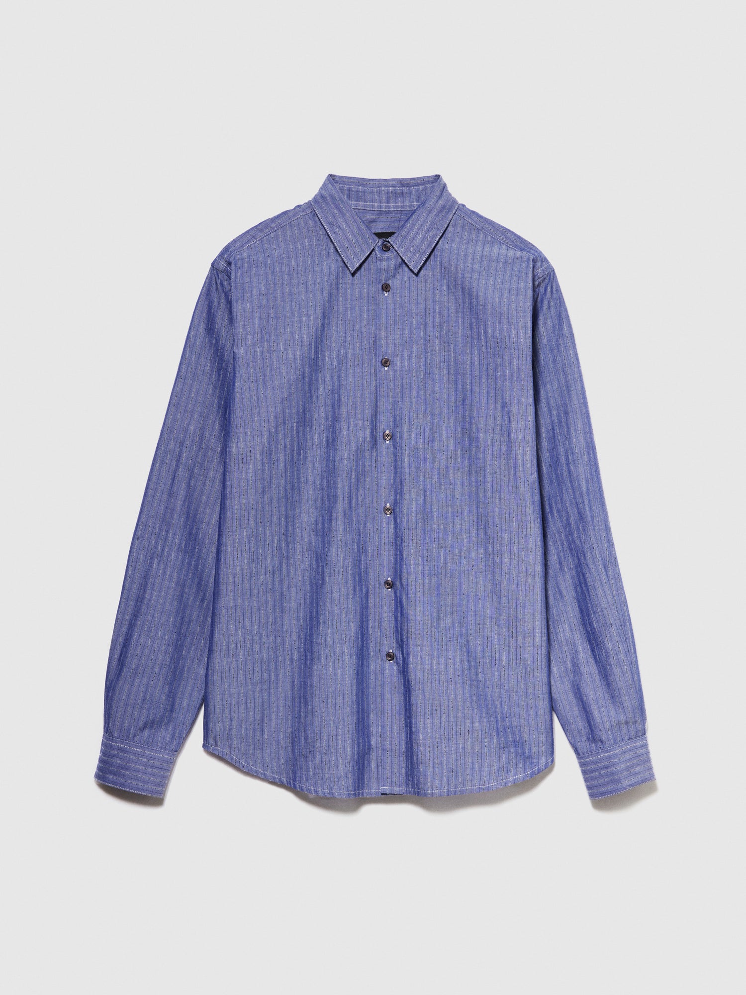 Camicia tinto filo da uomo blu | Sisley Outlet