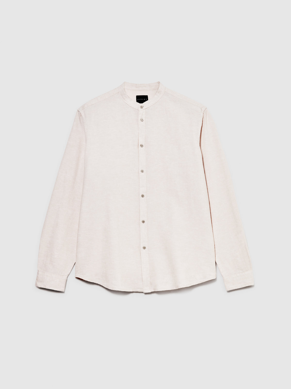 Camicia alla coreana in misto lino