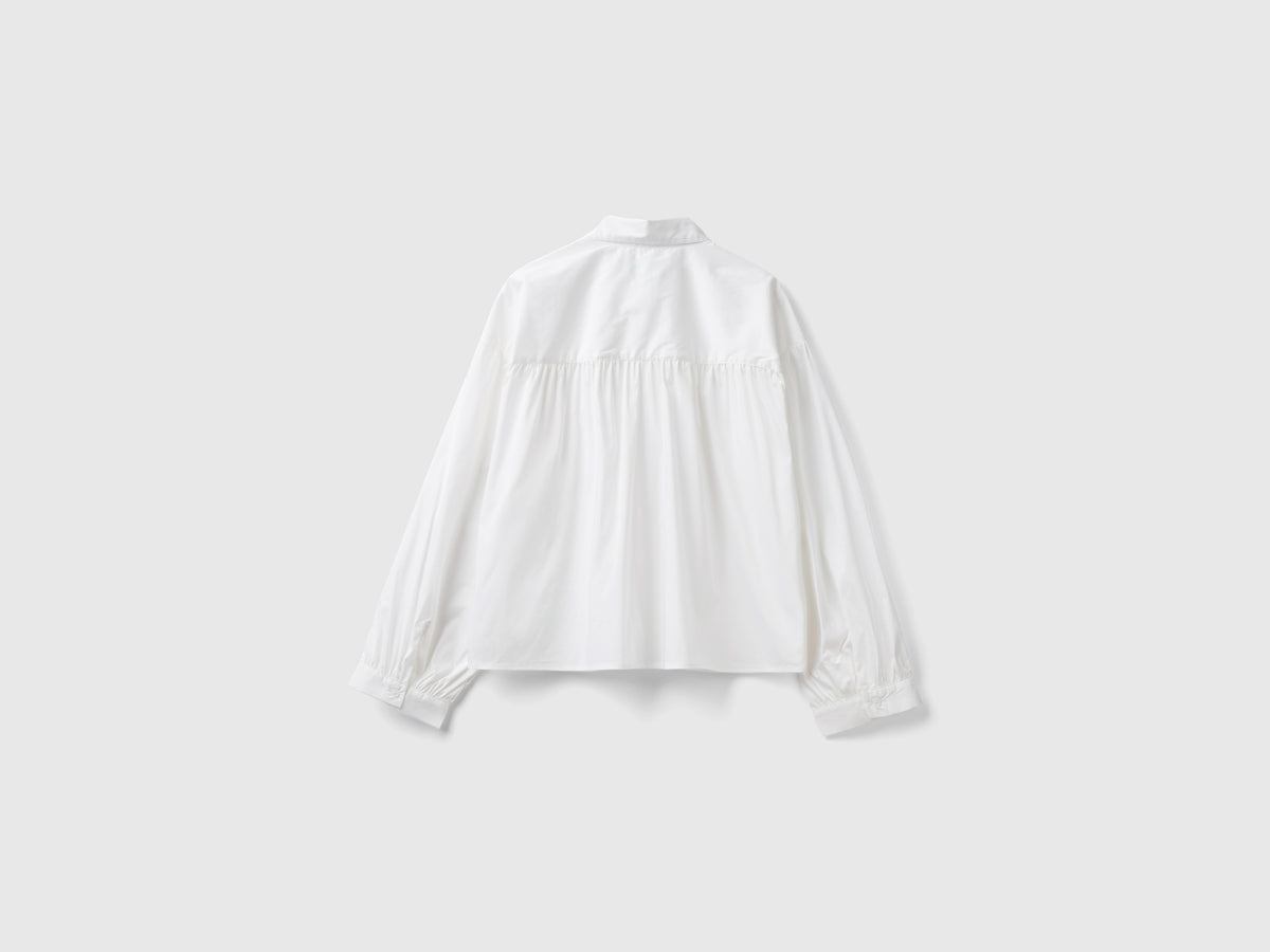 Camicia boxy fit manica a palloncino